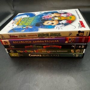 Halloween Child Friendly DVD Lot Of 5: Mickey Mouse; Casper; Monsters & Aliens..